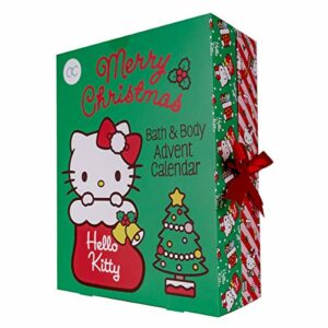 accentra Adventskalender Hello Kitty 2022 für Mädchen, gefüllt mit Beauty-, Bade-, Pflege- und Accessoires-Produkten - für eine entspannte Adventszeit