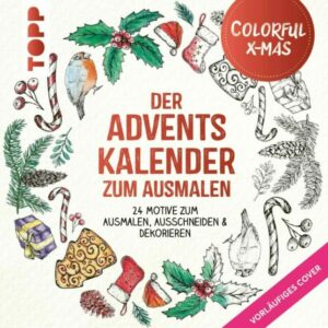 Colorful Christmas – Der Adventskalender zum Ausmalen