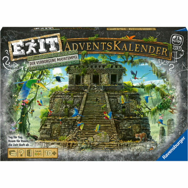 Ravensburger – EXIT Adventskalender – Der verborgene Mayatempel für Kinder ab 10 Jahren