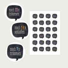 Adventskalender Countdown Sprechblasen Adventskalender Countdown Sprechblasen