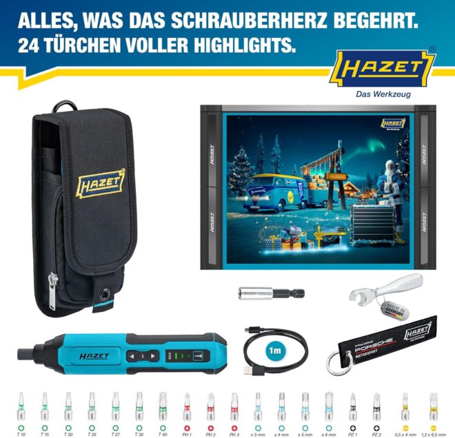 HAZET Adventskalender 2025 Inhalt