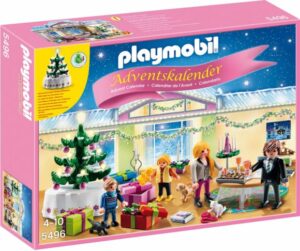 Playmobil Adventskalender - Weihnachtsabend mit beleuchtetem Baum 2014