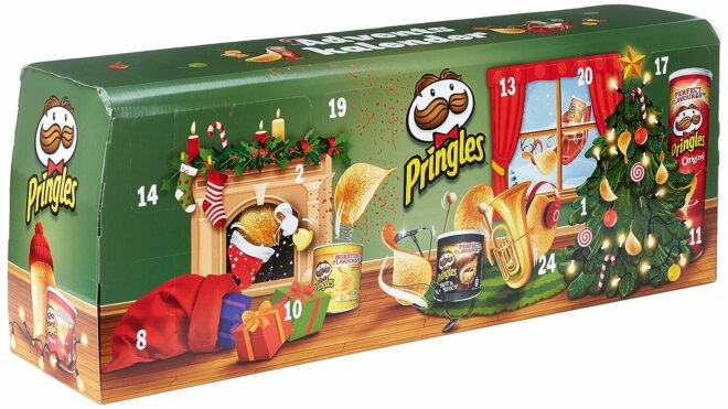 Pringles Chips-Adventskalender Modell Grün
